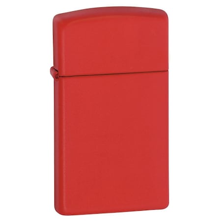 Zippo Slim Red Matte Pocket Lighter 1633